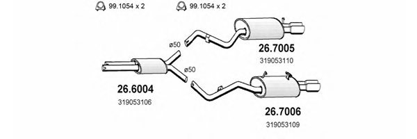 ASSO ART1359 Exhaust System